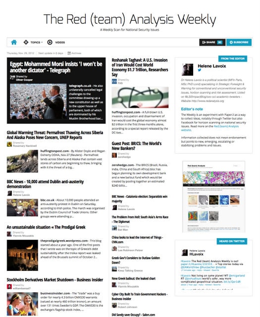 Horizon Scanning for National Security, Égypte, austérité, protestations, opposition, banques, BRICS