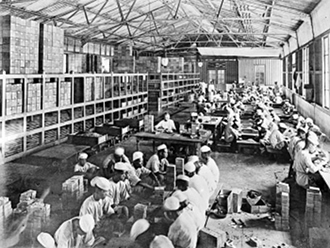 Opium manufacturing in the Dutch East Indies - Tropenmuseum of the Royal Tropical Institute (KIT), CC-BY-SA-3.0, via Wikimedia Commons Opium, Dutch East Indies, anachronistic projection