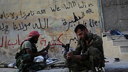FSA, rebels, AK47s, Syria, civil war